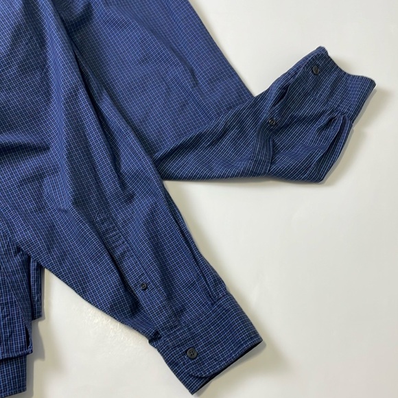 346 Brooks Brothers Men’s Blue Plaid Button Down Shirt Size XL Long Sleeves - Picture 7 of 14